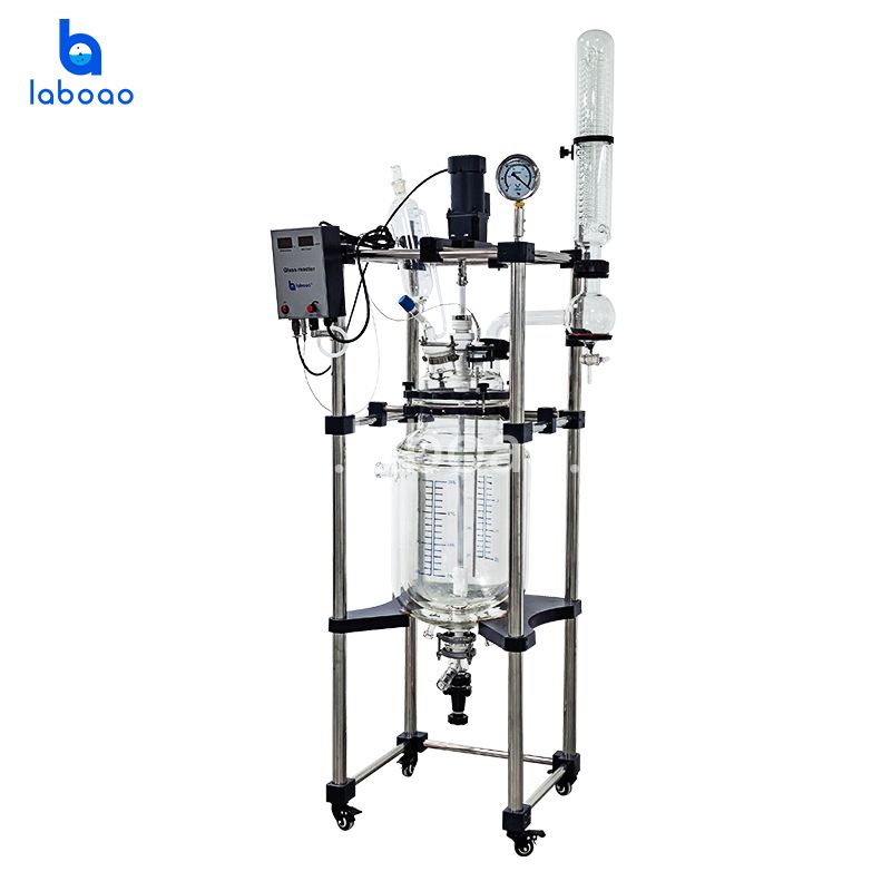 10-100L Three Layer Jacketed Glass Reactor