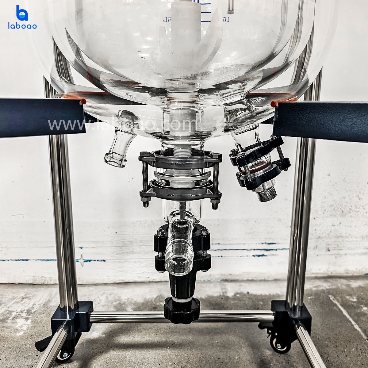 10-100L Three Layer Jacketed Glass Reactor