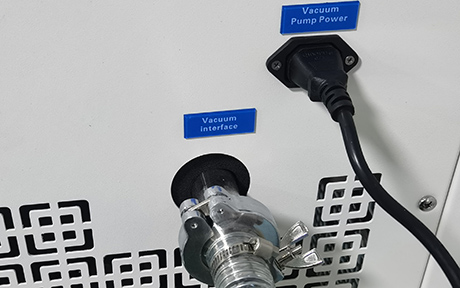 10-12kg Large Food Freeze Dryer detail - Conveniently connected vacuum pump connection port。