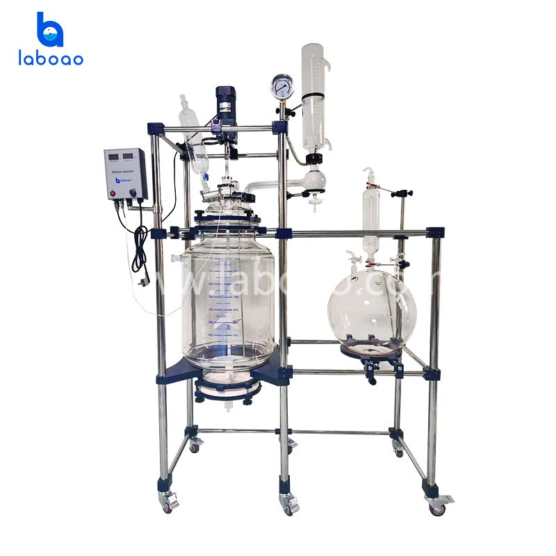 100L Crystallization Filter Jacketed Glass Reactor