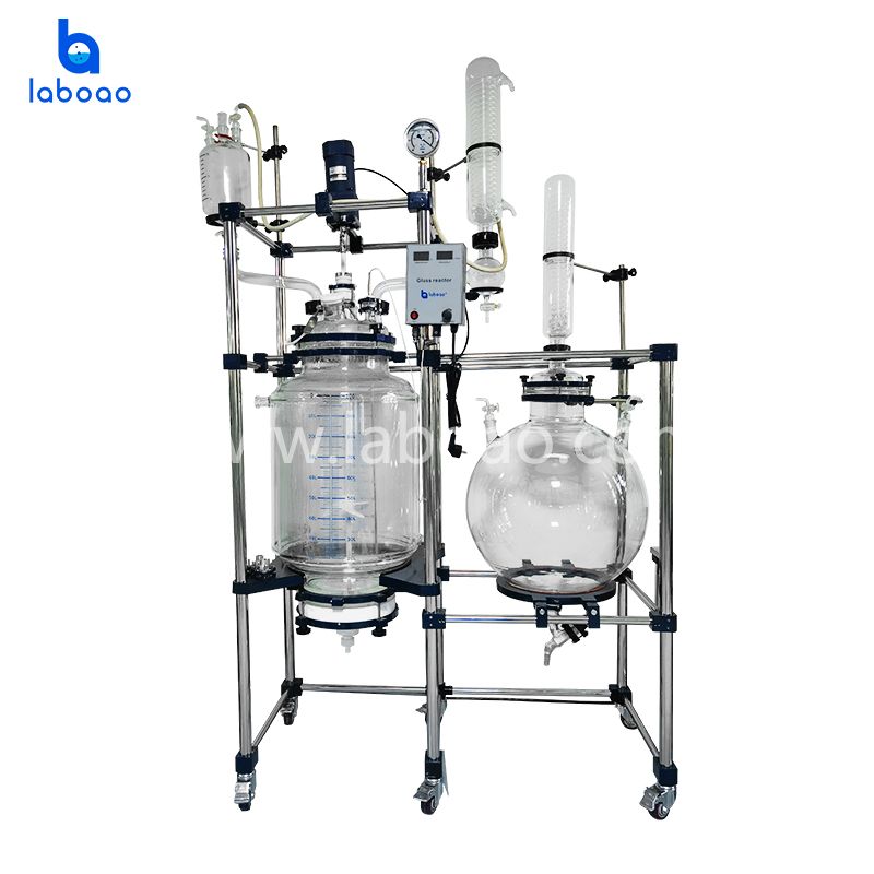 100L Crystallization Filter Jacketed Glass Reactor