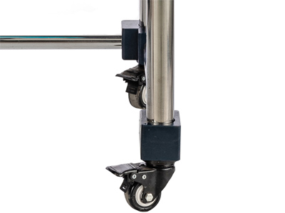 50L 100L Glass Liquid Separator detail - There is a universal wheel with brake at the bottom of the machine, which can move as a whole