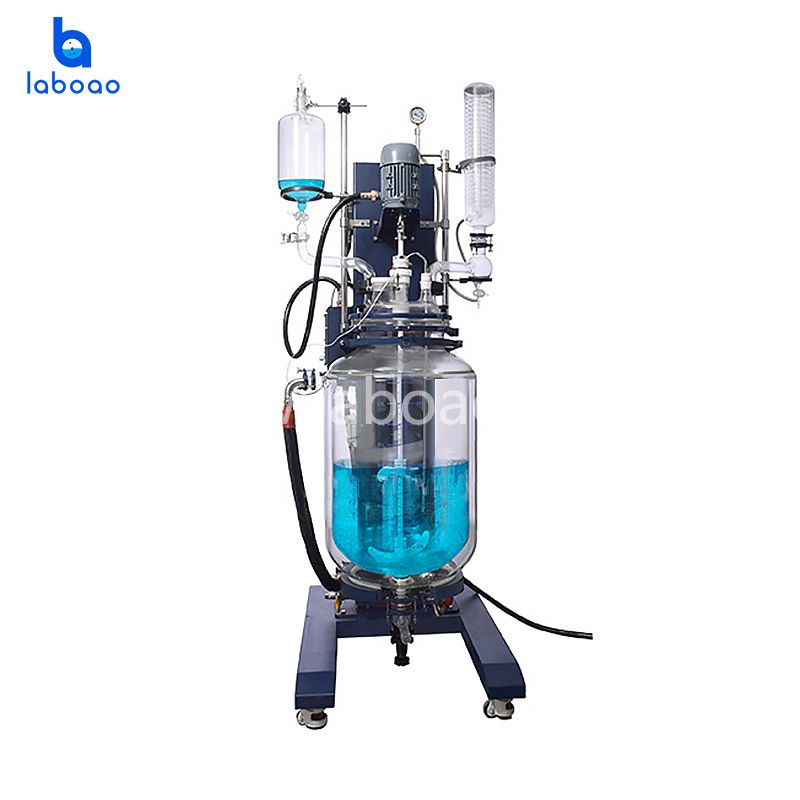 Explosion Proof Lifting And Rotating Double Layer Glass Reactor