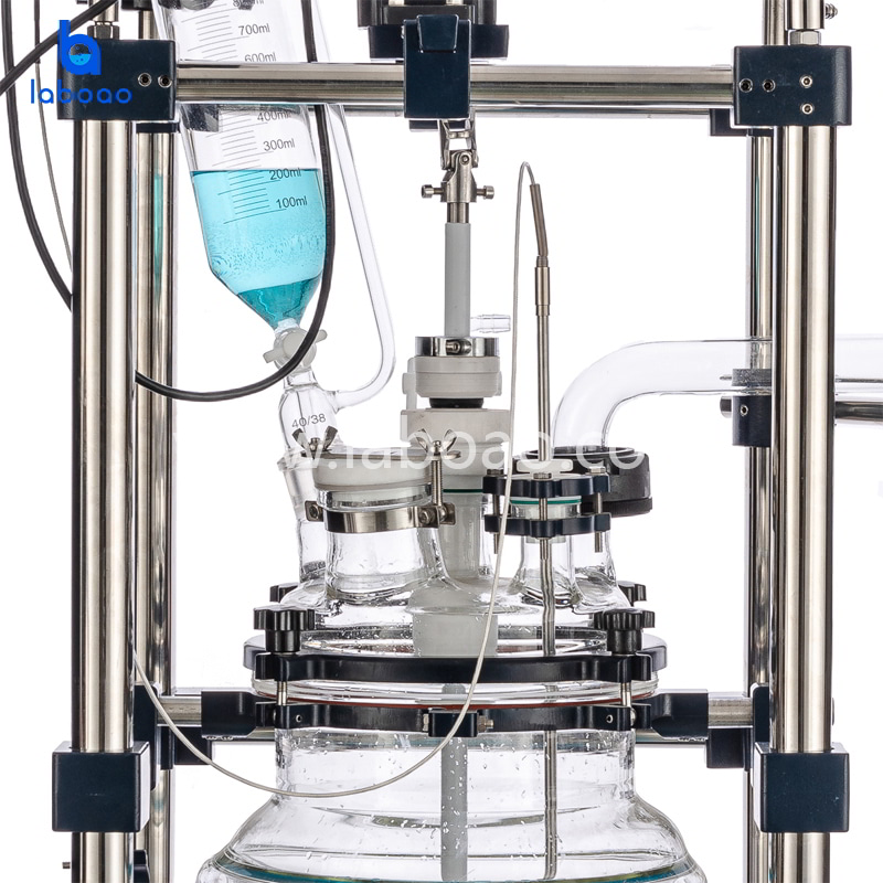 10L jacketed glass reactor