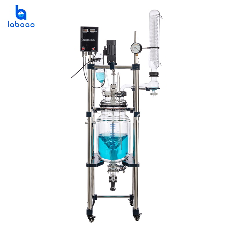 20L jacketed glass reactor