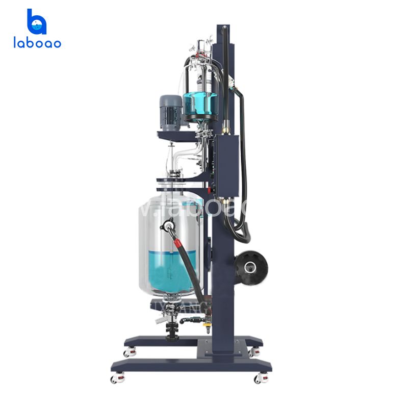 New Lifting And Rotating Three Layer Glass Reactor
