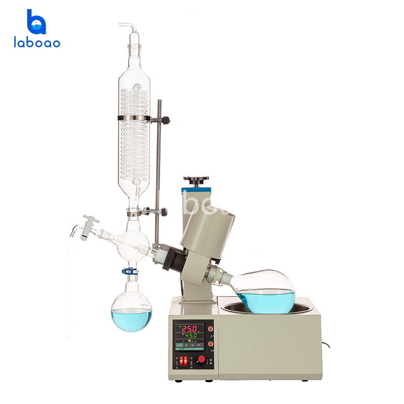 1L rotary evaporator with flask auto lift