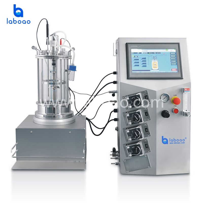 Stainless Steel Jacketed Temperature Control Off-site Sterilization Glass Fermenter