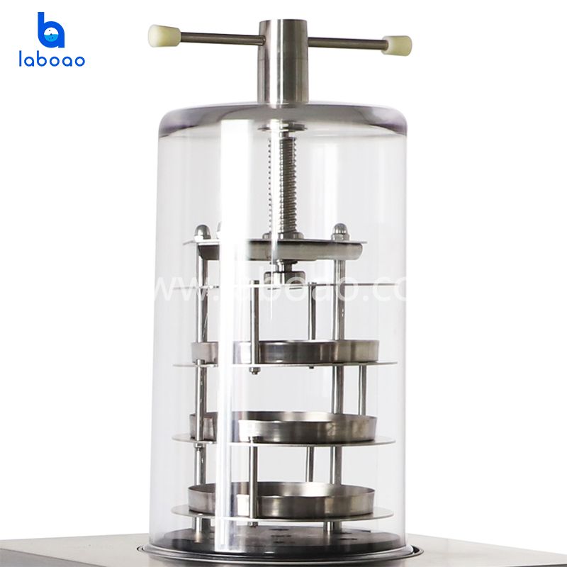 0.08㎡ Vertical Top Press Lab Freeze Dryer